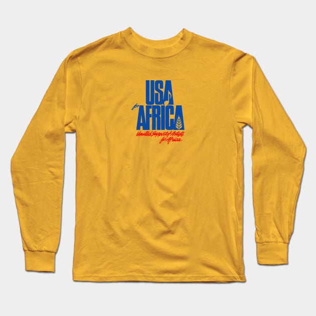 USA for africa merch Long Sleeve T-Shirt by rosart